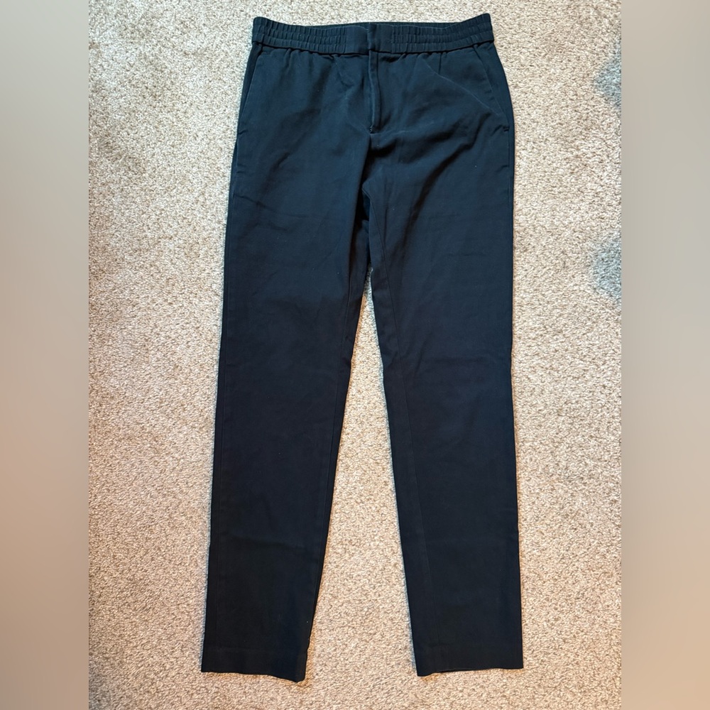 Banana Republic Slim Tapered black pant with elastic waist size Small